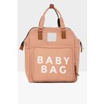 Bagmori M000005163 Pudra Baby Bag Baskılı Cepli Anne Bebek Bakım Sırt Çantası
