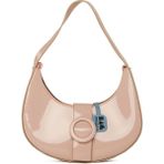 Bagmori Pudra Oval Aksesuarlı Oval Rugan Baget - En:27 Cm Boy:13 Cm Genislik:7 Cm