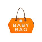 Bagmori Turuncu Baby Bag Baskılı Bebek Bakım Çantası
