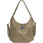 Bagmori Vizon Çift Fermuarlı Salaş Askılı ve Sırt Çantası - En:30 Cm Boy:27 Cm Genislik:10 Cm