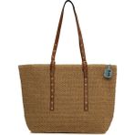 Bagmori Vizon Kemer Detaylı Tote Hasır Çanta - En:46 Cm Boy:31 Cm Genislik:11 Cm