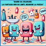 "Bagno da colorare: La fantasia non ha limiti, neanche la puzza!":: Immergiti in un mondo di risate e colori, dove anche le cacche più puzzolenti possono diventare opere d'arte!