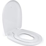 Bagno | Klozet Oturağı, Otomatik Kapanmalı Klozet Kapağı, D/o Şeklinde 2.0, Çıkarılabilir Klozet Kapağı, Beyaz (Junior)