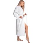 Bagno Milano Waffle Desenli Organik Kadın Bornoz - M - L - Beyaz