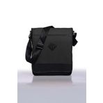Bagorama ORJIN Siyah 11 Dikey Postacı Çapraz Askılı Unisex Omuz Çantası