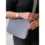 Bags iPad Air Pro & Matepad & Galaxy & Tablet Kılıfı 11" - 12'' Inç Uyumlu Kapitoneli Omuz Askılı Lacivert Tablet Çantası - antrasit