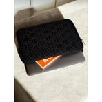 Bags iPad Air Pro & Matepad & Galaxy & Tablet Kılıfı 11" - 12'' Inç Uyumlu Kapitoneli Omuz Askılı Lacivert Tablet Çantası - siyah