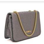 Bags Shoes Armine ARM-317 Kadın Gold Zincirli Abiye Çanta - STD - Platin