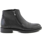Bags Shoes Bagsshoes Int2023k-023 Erkek Hakiki Deri Çift Fermuarlı Klasik Bot - Siyah
