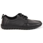 Bags Shoes Buldozer 231003 Erkek Deri Esnek ve Comfort Taban Günlük Ayakkabı - Siyah