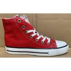 Bags Shoes Bulldozer 211902 Unisex Uzun Konçlu Keten Sneaker Spor Ayakkabı - Kırmızı