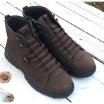 Bags Shoes Bulldozer 220009 Erkek Hakiki Nubuk Deri Casual Bot - Kahverengi - Nubuk