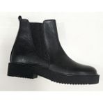 Bags Shoes Bulldozer 230612 Kadın Günlük Hakiki Deri Comfort Taban Chelsea Bot - Siyah