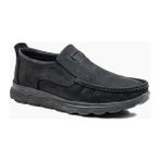 Bags Shoes Bulldozer 231037 Erkek Hakiki Deri Ultra Hafif Comfort Taban Günlük Bağcıksız Ayakkabı - Siyah Nubuk