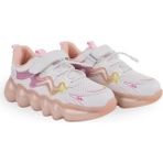 Bags Shoes Cool Drew Flt Çocuk Ithal Taban Cırtlı Sneaker Spor Ayakkabı - Beyaz - Pembe