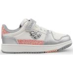 Bags Shoes Cool Ella-Flt 31/36 Kız Çocuk Cırtlı Sneaker Spor Ayakkabı - Beyaz - Gümüş