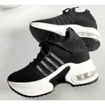 Bags Shoes Guja 24Y300-11 Kadın Gizli Dolgulu Yüksek Taban Sneaker Spor Ayakkabı - Siyah