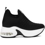 Bags Shoes Guja 25Y300-5 Kadın Air Yüksek Gizli Dolgulu Taban Sneaker Spor Ayakkabı , Dar Kalıp 1 Numara Büyük Tercih Ediniz - Siyah