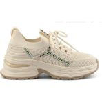 Bags Shoes Guja 25Y303-4 Kadın Taşlı Sneaker Spor Ayakkabı - Bej