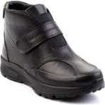 Bags Shoes Kuum K1431224 Kadın Hakiki Deri Ultra Hafif Anatomik Comfort Taban Cırtlı Günlük Bot - Siyah
