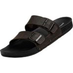 Bags Shoes Pierre Cardin Pc-7241 Erkek Tokalı Çift Bant Terlik - Kahve