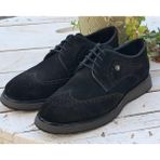Bags Shoes Pierre Cardin Pce-16533 Erkek Hakiki Süet Deri Premium Oxford Ayakkabı - Siyah Süet