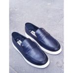 Bags Shoes Pierre Cardin Pce-63001 Erkek Hakiki Deri Havuz Taban Loafer Ayakkabı - Lacivert