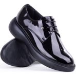 Bags Shoes Pierre Cardin PCE-70914 Wedding Erkek Yüksek Taban Siyah Rugan Klasik Ayakkabı