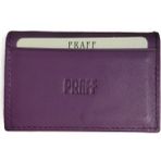 Bags Shoes Praff 06112021 Unisex Hakiki Deri Kelebek Kartlık - Mor
