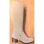 Bags Shoes Step More Z385014 Kadın Hakiki Süet Deri Binici Çizme - Vizon