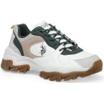 Bags Shoes U.S.Polo Assn. Tracky Kadın Yüksek Taban Sneaker Spor Trekking Ayakkabı - Haki