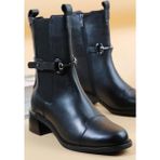 Bags Shoes Venüs 2352402K Hakiki Deri Kadın Günlük Bot - Siyah