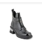Bags Shoes Venüs 2353905K Kadın Açma Deri Rugan Günlük Bot - Siyah - Rugan