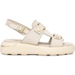 Bags Shoes Venüs 25440007Y Kadın Hakiki Deri Kalın Taban Günlük Sandalet - Bej
