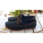 Bags Shoes ZY-15001 Lacivert Deri Navigator Marine Erkek Günlük Ayakkabı