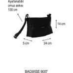 Bagwise Kadın Omuz Çantası, Orta Boy, 9008 - Bordo