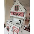 Bahadır Grup 145X75 Ahşap Oyuncak Mutfak - Beyaz