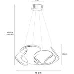 BAHAR AVİZE Sarmaşık Beyaz Işık Eskitme Modern Sarkıt Led Avize Salon Mutfak Oda Hol Ledli Avize BHR0857