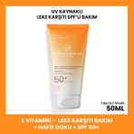 Bahar Babacan E Vitamini ve Baobab Yağı ile Leke Karşıtı Yüz Güneş Kremi SPF 50 Tüm Ciltler için 50 ml