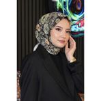 Bahar Desen Haki Soft Pamuk Eşarp