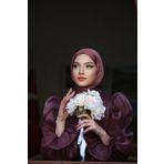 BAHARYAMAÇLI Kadın Pembe Kayla Tesettür Abiye
