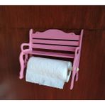 Bahat Ahşap Oymalı Pembe Kağıt Havluluk Peçetelik Mutfak Banyo Düzenleyici Organizer