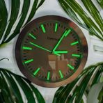 Bahat Gece Parlayan Fosforlu Salon Ofis Metal 25 cm Cr3 Duvar Saati