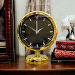 Bahat Gold Parlak Metal Ofis Salon Otel Masa Saati B1