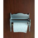 Bahat Gümüş Ahşap Kağıt Havluluk Peçetelik Mutfak Banyo Düzenleyici