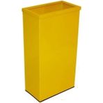 Bahat Sarı Metal Dikdörtgen Çöp Kovası 30 Litre