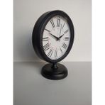 Bahat Siyah Renkli Metal Ofis Salon Masa Saati 25*20 cm R1