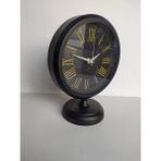 Bahat Siyah Renkli Metal Ofis Salon Masa Saati 25*20 cm