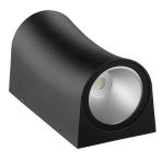 Bahçe Armatür Aplik, Smd Led, Servi, 12W, 4200K, Sarı Işık,, Siyah, Metal, 20X11.5 Cm, Horoz