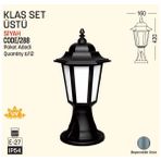 Bahçe Armatürü, Klas Set Üstü, E27, Siyah, Zita 288 - ZİTA